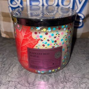 Radiant Red Maple 3 wick candle